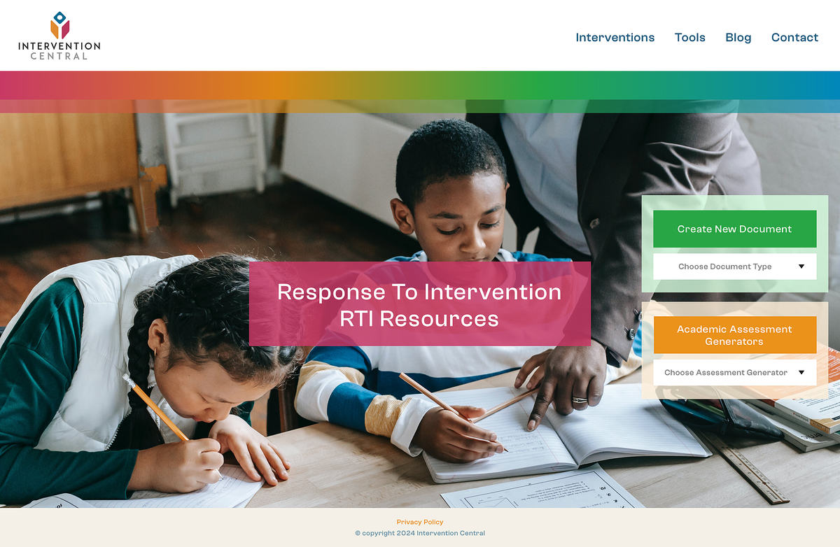 home page
