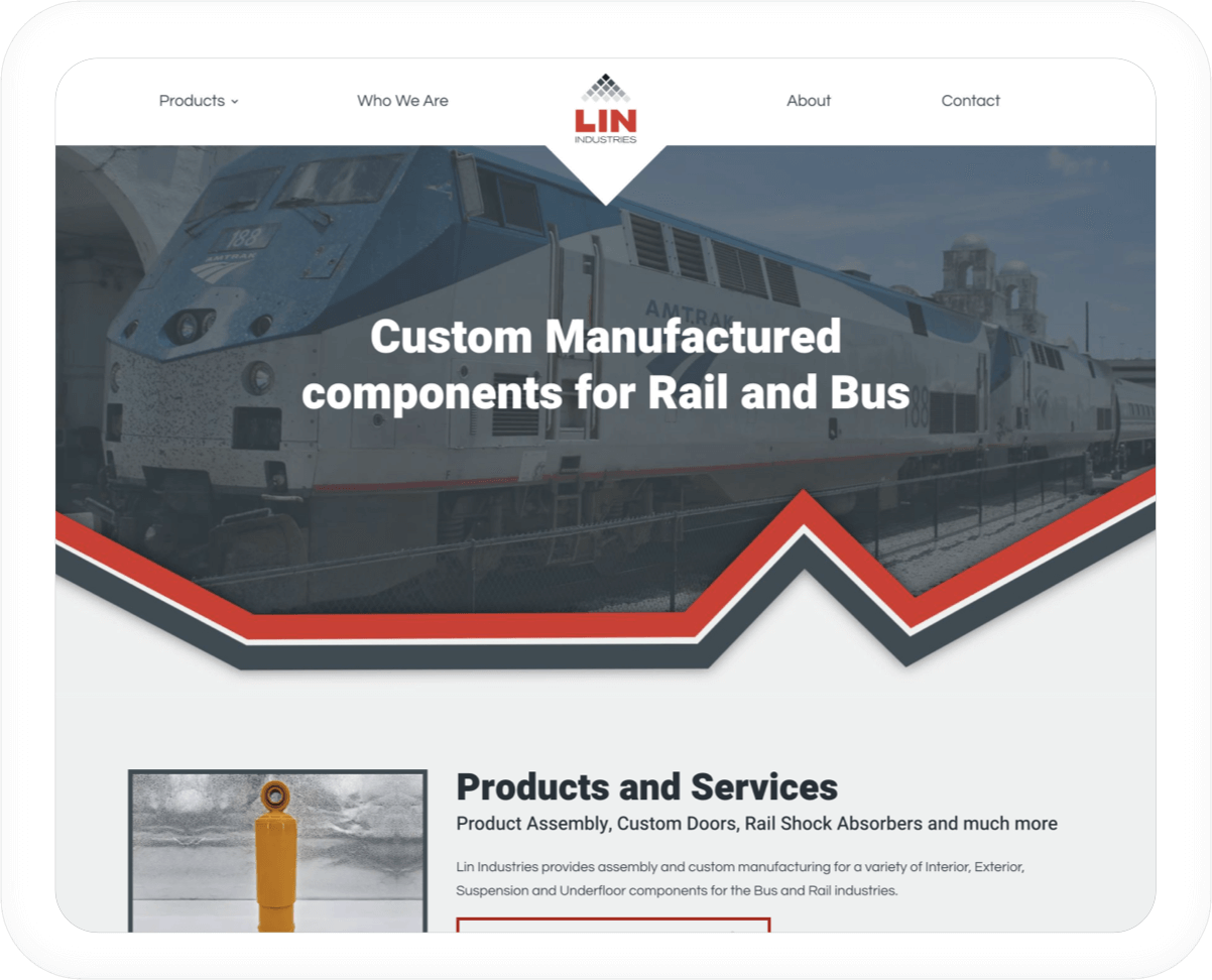 Lin Industries home page